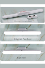MAS Cata Ct-5249 Martı Şarjlı Led Işık Usb Şarjlı Kablosuz Mıknatıslı Led Lamba 3 Farklı Işık Rengi