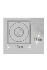 MAS Cata CT-5420 Bergama Sıva Üstü Led Armatür Gu10 Duylu Siyah+Platin Kasa - Görsel 3
