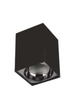 MAS Cata CT-5420 Bergama Sıva Üstü Led Armatür Gu10 Duylu Siyah+Platin Kasa