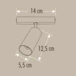 MAS Cata CT-5862 30W Frank Magnetic Spot Siyah Günışığı - Görsel 3