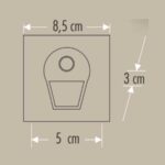 MASCata CT-5170 1W Sensörlü Ledli Koridor Armatürü Siyah Kasa Beyaz Işık - Görsel 2