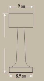 MAS Cata CT-8436 Denver Şarjlı Masa Lambası Gold - Görsel 3