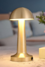 MAS Horoz Gold Renk Şarj Edilebilir LED Dokunmatik Masa Lambası Şarjlı AVİVA 3CCT (1 Koli=16Ad)