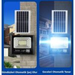 MAS Cata CT-4648 100W 6400K Kumandalı Led Solar Projektör Güneş Enerjili - Görsel 2