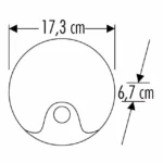 MAS Cata 12W Sensörlü Dekoratif Dış Mekan Led Duvar Aplik Aydınlatma CT-7092 - Görsel 3