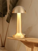 MAS Horoz Gold Renk Şarj Edilebilir LED Dokunmatik Masa Lambası Şarjlı AVİVA 3CCT (1 Koli=16Ad) - Görsel 3