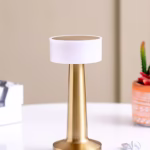 MAS NOAS Samos Gold Renk Şarj Edilebilir LED Dokunmatik Masa Lambası Şarjlı