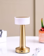 MAS NOAS Samos Gold Renk Şarj Edilebilir LED Dokunmatik Masa Lambası Şarjlı