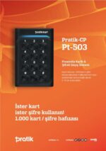 Pratikkart  CP Şifreli ve Kartlı Geçiş Sistemi PT-503 - Görsel 3