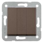 Viko Artline Novella/Trenda Antrasit Üçlü Anahtar Düğme (Mekanizma Hariç) 92605368 MAS