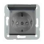 Viko Artline Novella/Trenda Füme Kapaklı Topraklı Priz Ç.K. Kapak (Mekanizma Hariç) 92605412 MAS