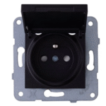 Viko Artline Novella/Trenda Siyah Kapaklı Topraklı Priz Ç.K. Kapak (Mekanizma Hariç) 92605512 MAS