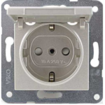 Viko Artline Novella/Trenda Antrasit Kapaklı Topraklı Priz Kapak (Mekanizma Hariç) 92605312 MAS - Görsel 2