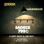 Kampanyalı Ray Spot 4 Adet +Ray 799 TL 30W